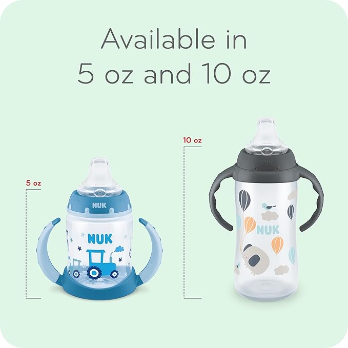 NUK Learner Cup, 5 oz, 1 Pack, 6+ Months – BPA Free, Spill Proof Sippy Cup
