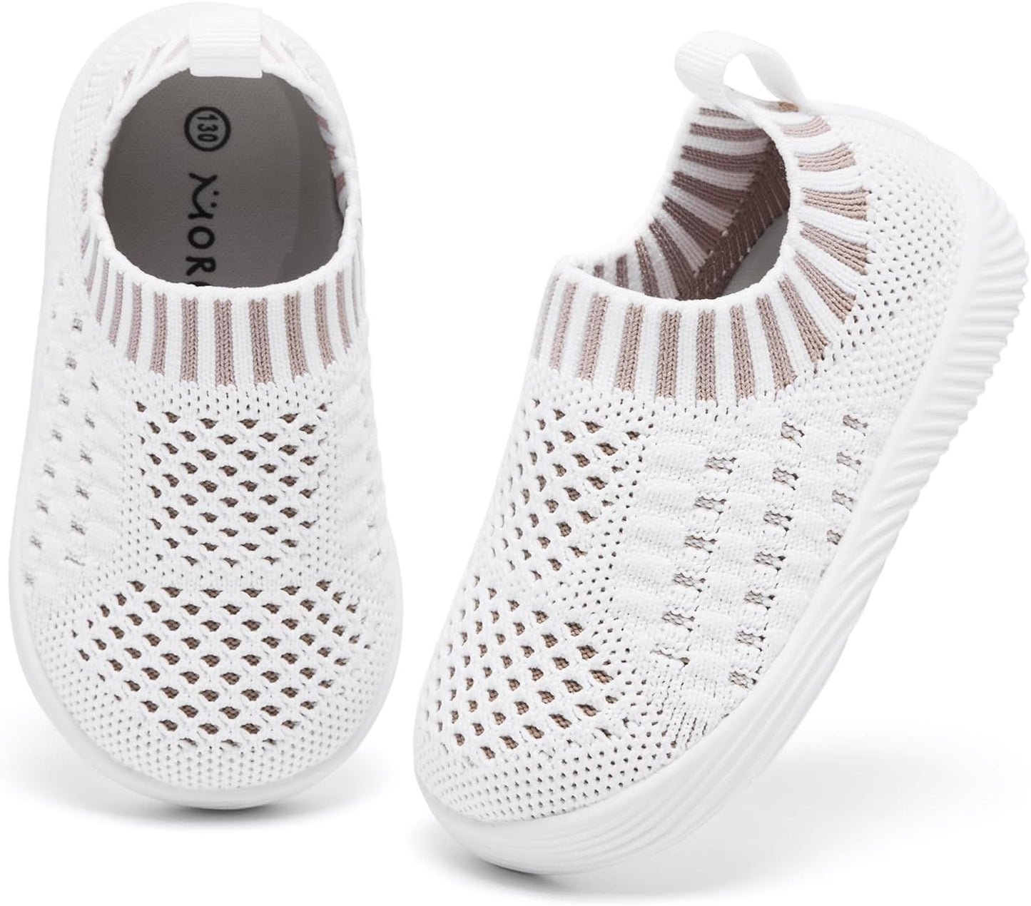 MORENDL Baby Toddler Walking Socks Non-Slip Breathable Unisex Casual Sneakers