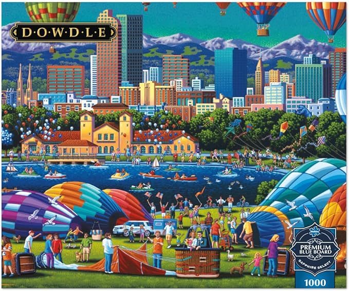Buffalo Games - Sapphire Select- Eric Dowdle - Balloon Spectacular - 1000 Piece Jigsaw Puzzle – Challenging & Fun – Blue Core Puzzle Board – Giftable Display Box - Full Size Poster Included