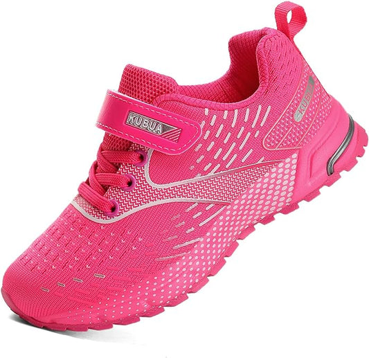 KUBUA Kids Sneakers for Boys Girls Running Tennis Shoes Lightweight Breathable Sport Athletic