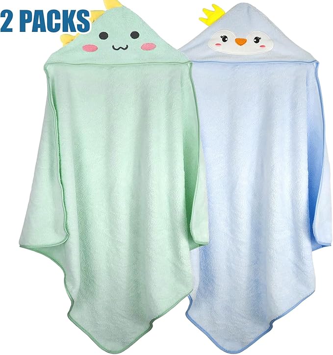 Baby Bath Towel with Hooded Ultra Soft Toddler, Soft Premium Coral Fleece Bath Hooded Towel for Toddlers, Baby, Infant, Newborn Shower Gifts