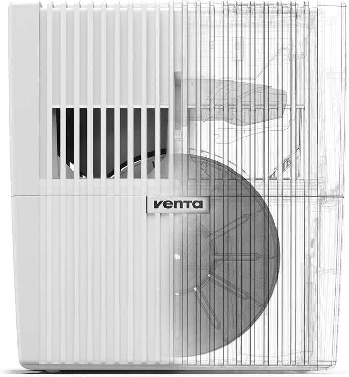 Venta LW25 Original Humidifier in White - Filter-Free Evaporative Humidifier for Spaces up to 430 ft²