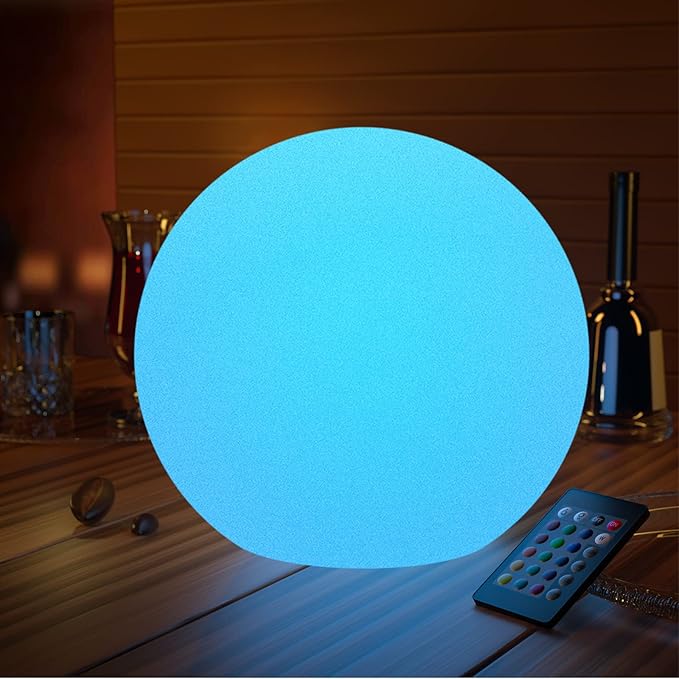 LOFTEK 16-inch Large Nursery Night Light Ball: 16 Colors Change Floating Light with Remote Control, Rechargeable and Waterproof Night Lights,for Home Decor Study Area, Living Room