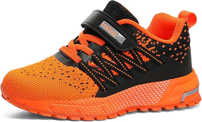 KUBUA Kids Sneakers for Boys Girls Running Tennis Shoes Lightweight Breathable Sport Athletic