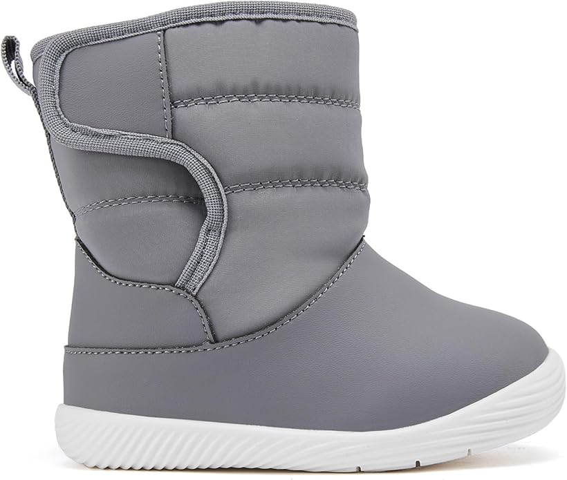 BMCiTYBM Baby Boy Girl Snow Boots Waterproof Winter Warm Booties Nonslip Lightweight Outdoor Shoes for First Walkers 6 9 12 18 24 Months(Infant/Toddler)