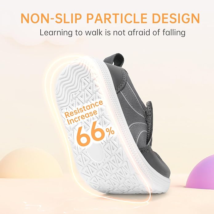 Toddler Wide Toe Box Barefoot Shoes Boys Girls Sneakers Kids Tennis Shoes Preschool Non Slip Lightweight Comfortable First Walking Shoes Running Outdoor Activities