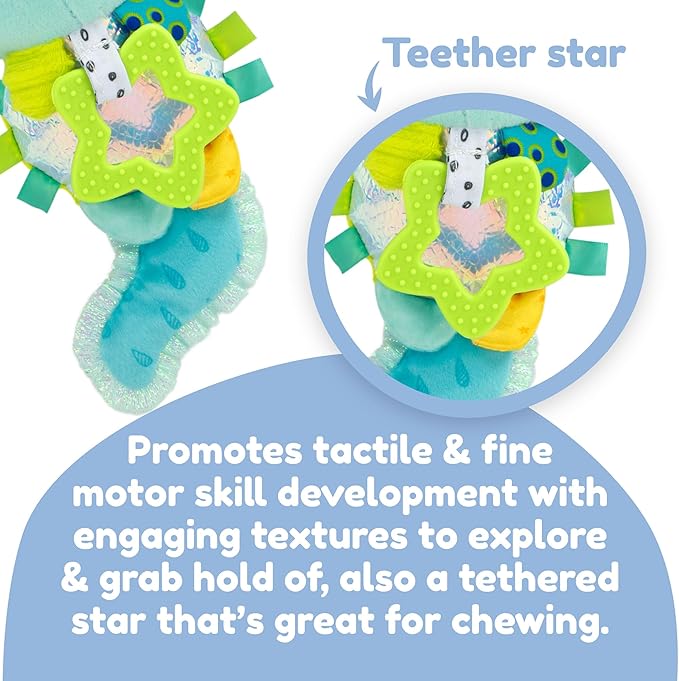 Lamaze Clip On Car Seat and Stroller Toy - Alise The Axolotl - Crinkle Car Seat Toys and Stroller Toys - Sensory Toys for Babies - Baby Gifts and Toddler Stocking Stuffers - Ages 0 Months and Up