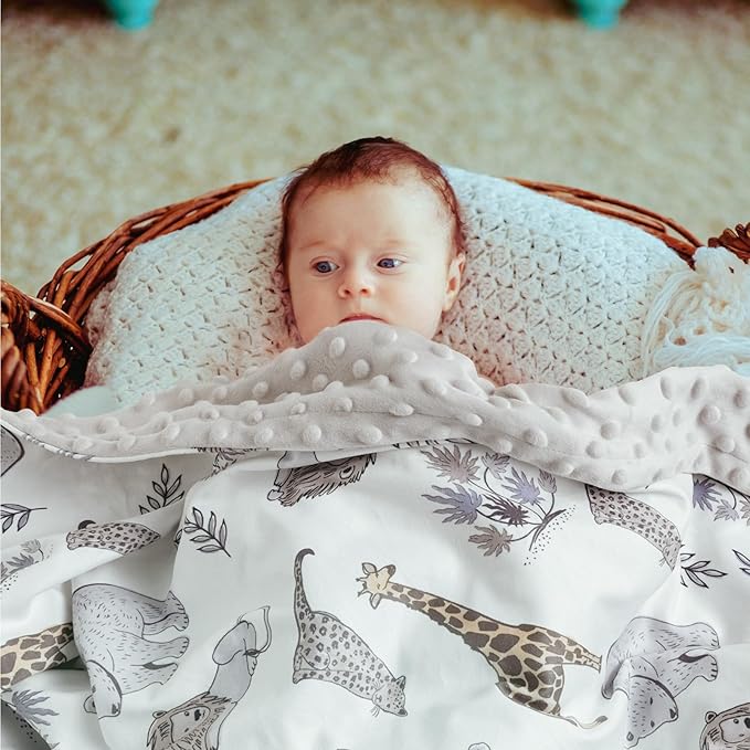 Soarwg Kids Baby Blanket Unisex Newborn, Super Soft Comfy Blankets, for Toddler Baby Nursery Bed Blanket Stroller Crib Shower Gifts, 30 x 40 Inch