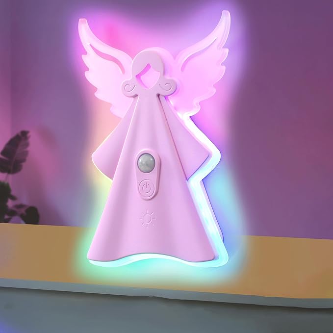 Color Changing Night Light with 8 Static & 10 RGB Modes, USB Rechargeable, Motion-Sensing – Perfect Kids Gift for Bedrooms & Playrooms