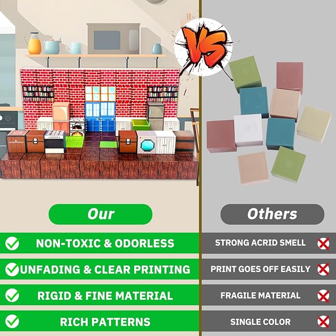 Magnetic Building Blocks Sweet Home, 100 PCS, STEM Learning, for Girls and Boys Ages 4 5 6 7 8 9 10, Attractive Birthday, Educational and Screen Free