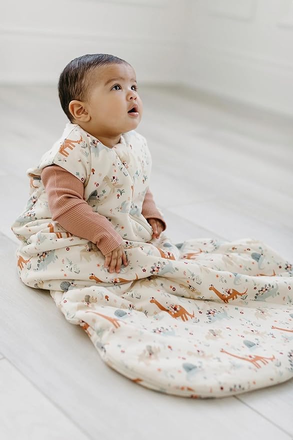 Loulou Lollipop Tencel Lyocell Wearable Baby Blanket Sleeping Bag, Unisex Infant Toddler, 1.0 TOG, 2-Way Zipper Sleepsack