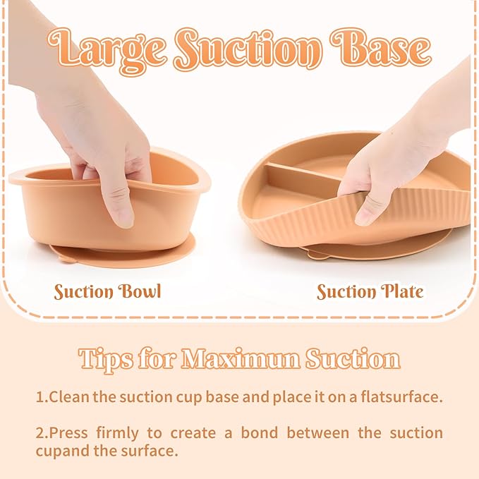 Silicone Baby Feeding Set 11 Pcs, Baby Led Weaning Supplies, Baby Feeding Supplies Set BPA Free, Baby Essentials for Newborn Gift Pink