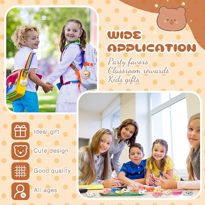 Libima 150 Pcs Mini Stuffed Animals Sea Animal Fruit Plush Keychain Set for Carnival Birthday Classroom Prizes Decoration for Clothes (Lovely)