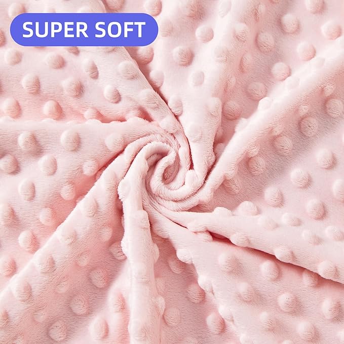 iEvolve Baby Nursery Bed Blankets Ultra Soft Double Layer Mini Blanket Minky Blanket Receiving Blankets Shower Gifts(30"*40",Rainbow)