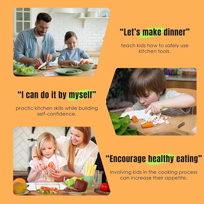 Kids Cooking Sets Real, Kids Cooking and Baking Gift Set with Storage Case Timer Kid Safe Knives Cutting Board, Toddler Real Kitchen Accessories, Birthday Gifts for Girls Boys Age 4 - 8