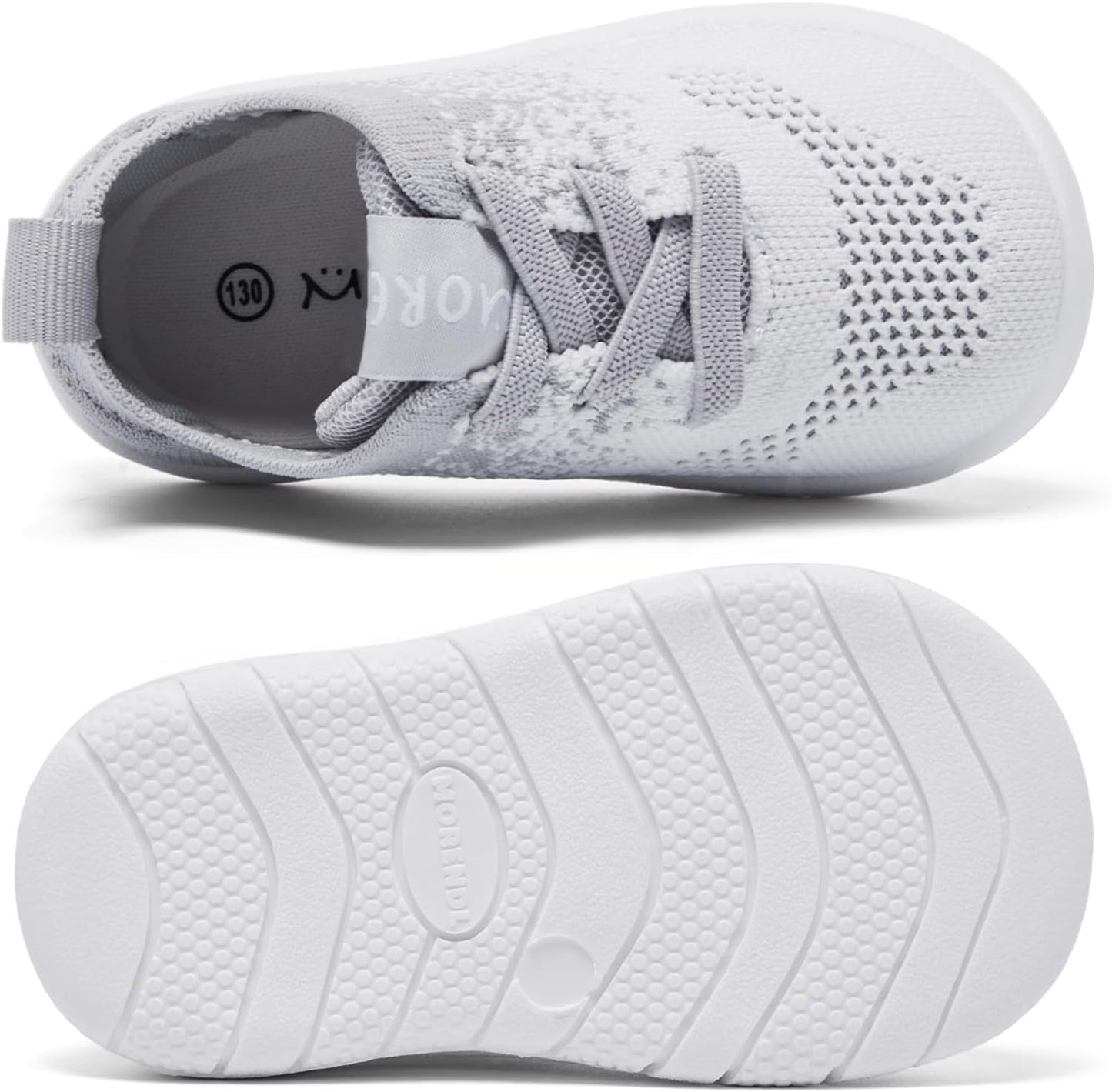 MORENDL Toddler Shoes Baby Walking Sock Shoes Infant Sneakers 0-4 Years Boy Girl Barefoot Tennis Shoe Non-Slip Brethable