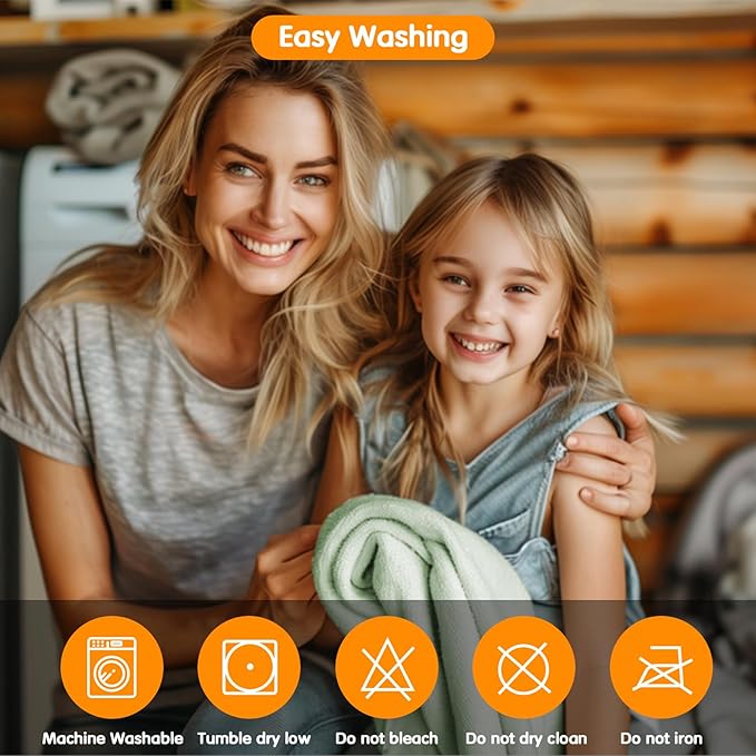 ROMASA Baby Bath Towel with Hooded Cute Design Ultra Soft Thick Cotton Bath Towel Shower Gift for Newborn,35X35 inches (Green)