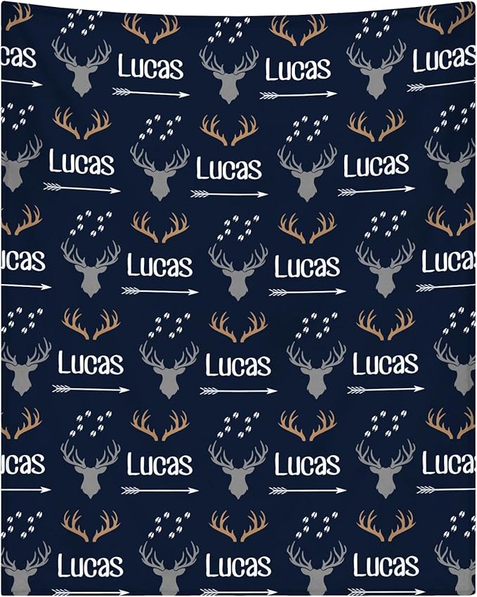 Personalized Baby Blanket with Name, Custom Baby Blanket for Boys or Girls, Soft Flannel Throw for Newborns & Kids