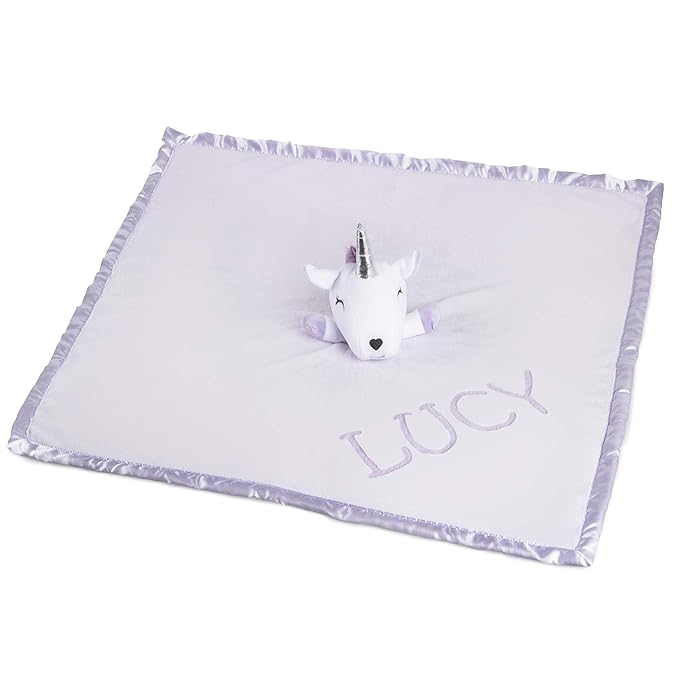 Custom Catch New Baby Gift for Girl - Personalized Blanket with Name - Newborn or Infant, Purple