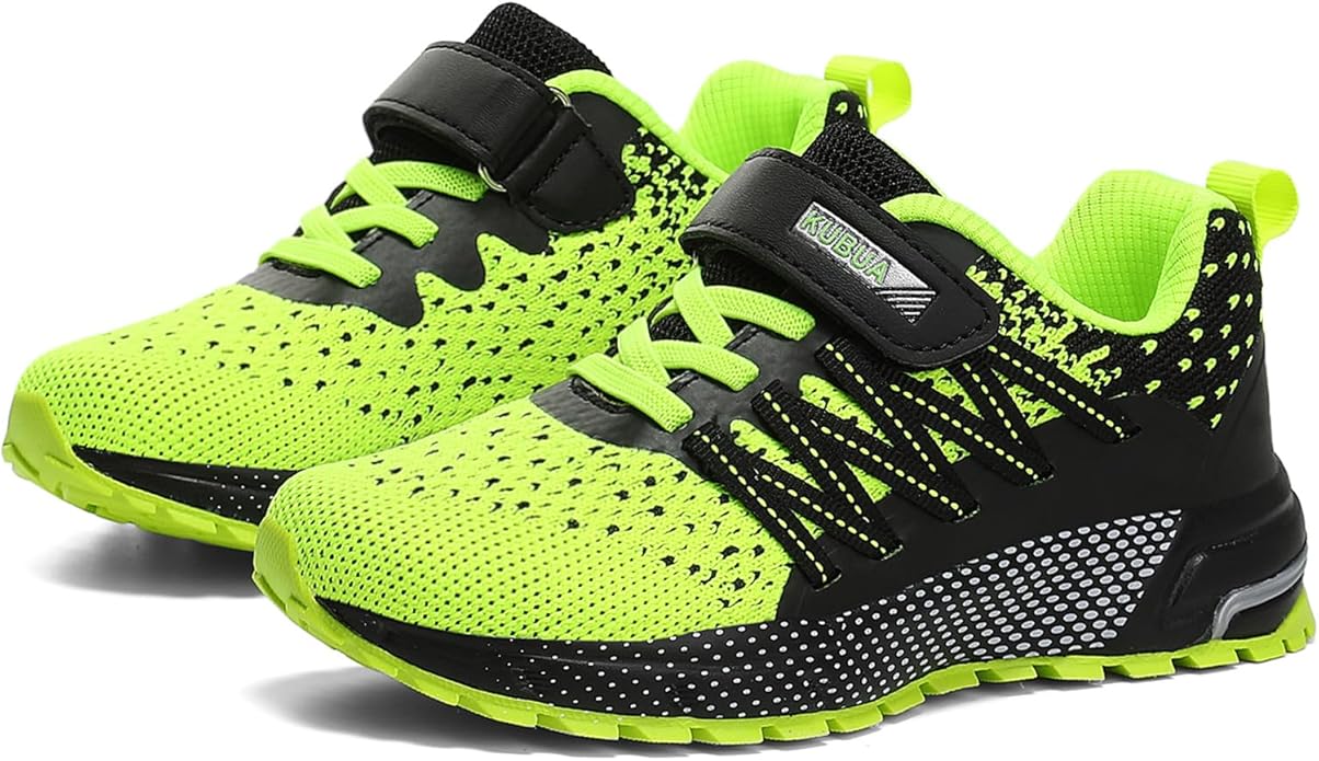 KUBUA Kids Sneakers for Boys Girls Running Tennis Shoes Lightweight Breathable Sport Athletic