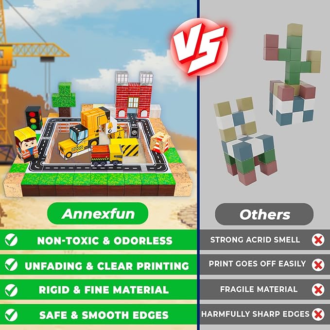 Magnetic Blocks-100PCS Magnetic Building Blocks, Magnetic Blocks Road with Car STEM Toddler Kids Toys, Construction Toys for Kids Ages 3+, Christmas Birthday Gifts for Boys & Girls