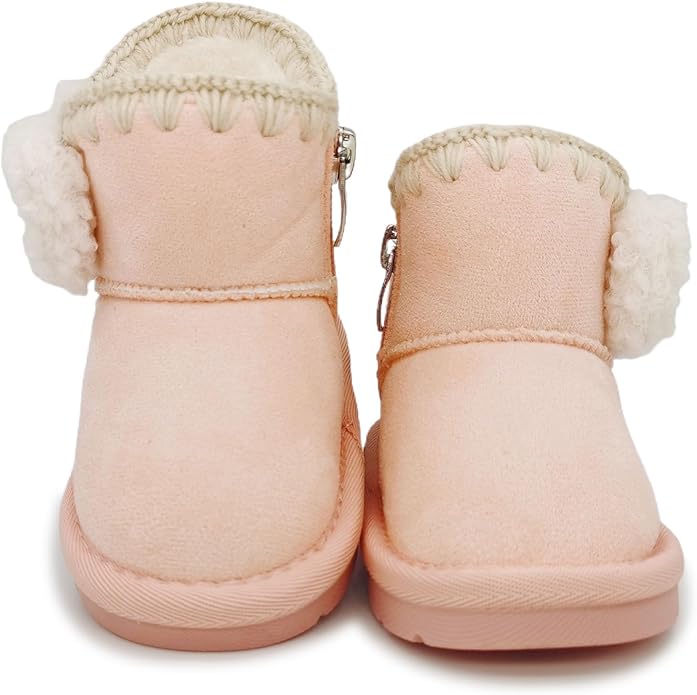 Baby Boots Winter Snow Booties Infant Boys Girls Outdoor Warm Shoes for Cold Weather 6 9 12 15 18 24 Months
