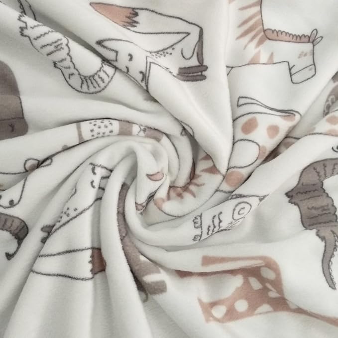 BORITAR Elephant Baby Security Blanket Soft Minky Dot Fabric Lovey Blanket with Lovely Animal Pattern Backing, Stuffed Plush Cuddle Newborn Blankie 14 Inch