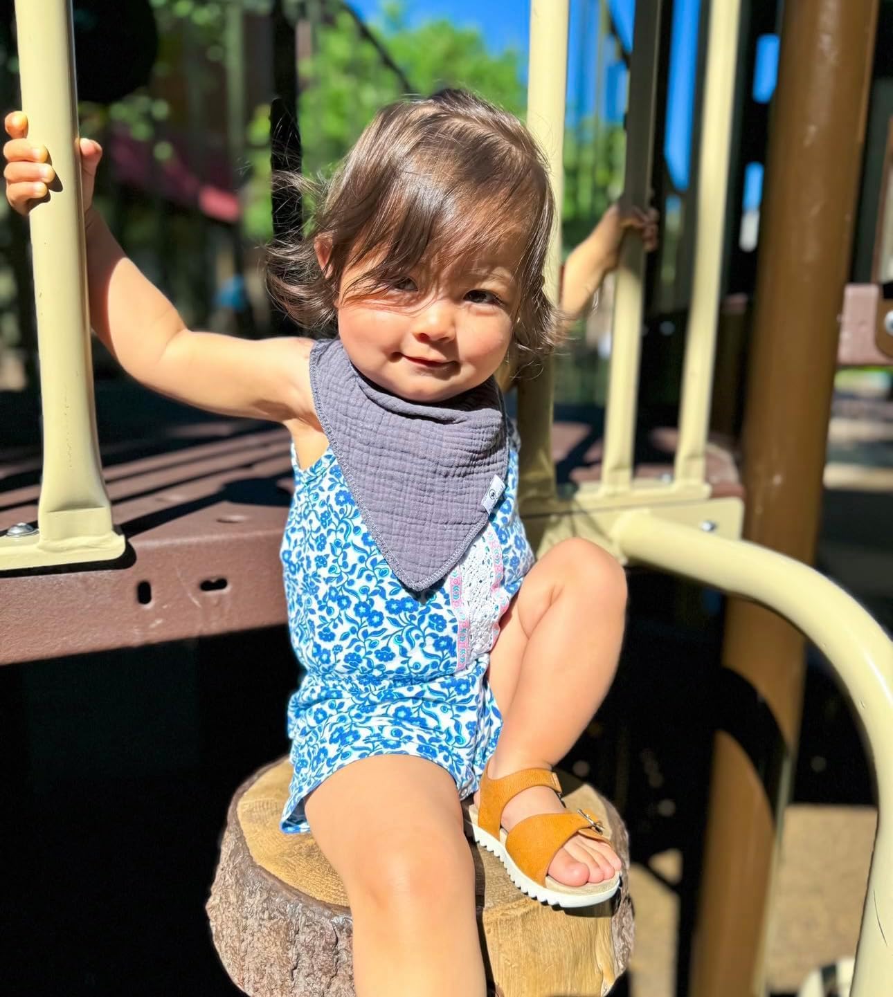 DiaperSquad's Baby Bibs for Drooling and Teething, Bibs for Boys, Baby Girl - Solid Cotton Baby Drool Bibs