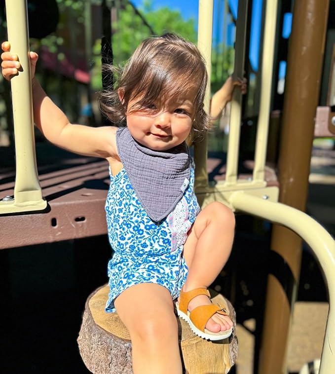 DiaperSquad's Baby Bibs for Drooling and Teething, Bibs for Boys, Baby Girl - Solid Cotton Baby Drool Bibs