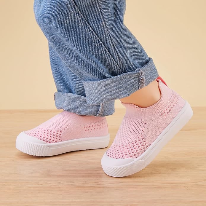 BMCiTYBM Baby Sneakers Girls Boys Lightweight Breathable Mesh First Walkers Shoes 6-24 Months