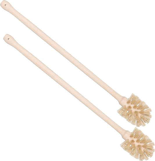 REDECKER Extra Long Bottle Brush Cleaner - Horsehair and Beechwood Handle for Vases, Pitchers, Mugs, and Baby Bottles, 16-1/2 Inch, Dense Natural Bristles - Long Handle Horse Hair Brushes