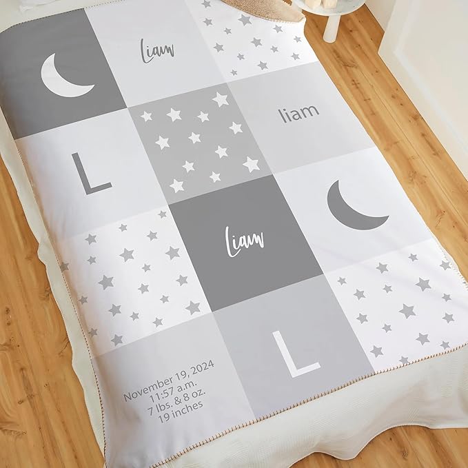 Personalized Baby Blanket for Kids Girls Boys. Custom Baby Blanket with Name for Newborn Swaddle Toddler, Nursery Decor Kids Blanket. (Sweet Baby)