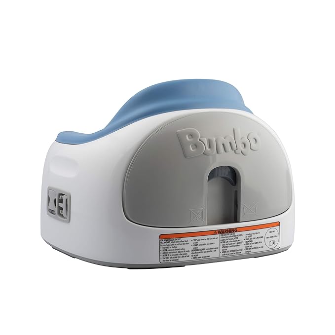 Bumbo 2 Pack 3-in-1 Multi-Seat for 6 to 36 Months, Travel Baby Feeding and Play Floor Seat, All-in-One Portable Booster with Tray & Toddler High Chair, Powder Blue