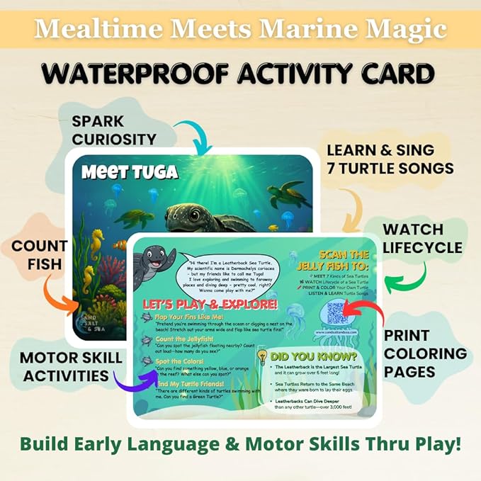 Animal Silicone Bibs for Babies - 2 Pack Sea Life Bibs for Boys and Girls - Easy to Clean Adjustable