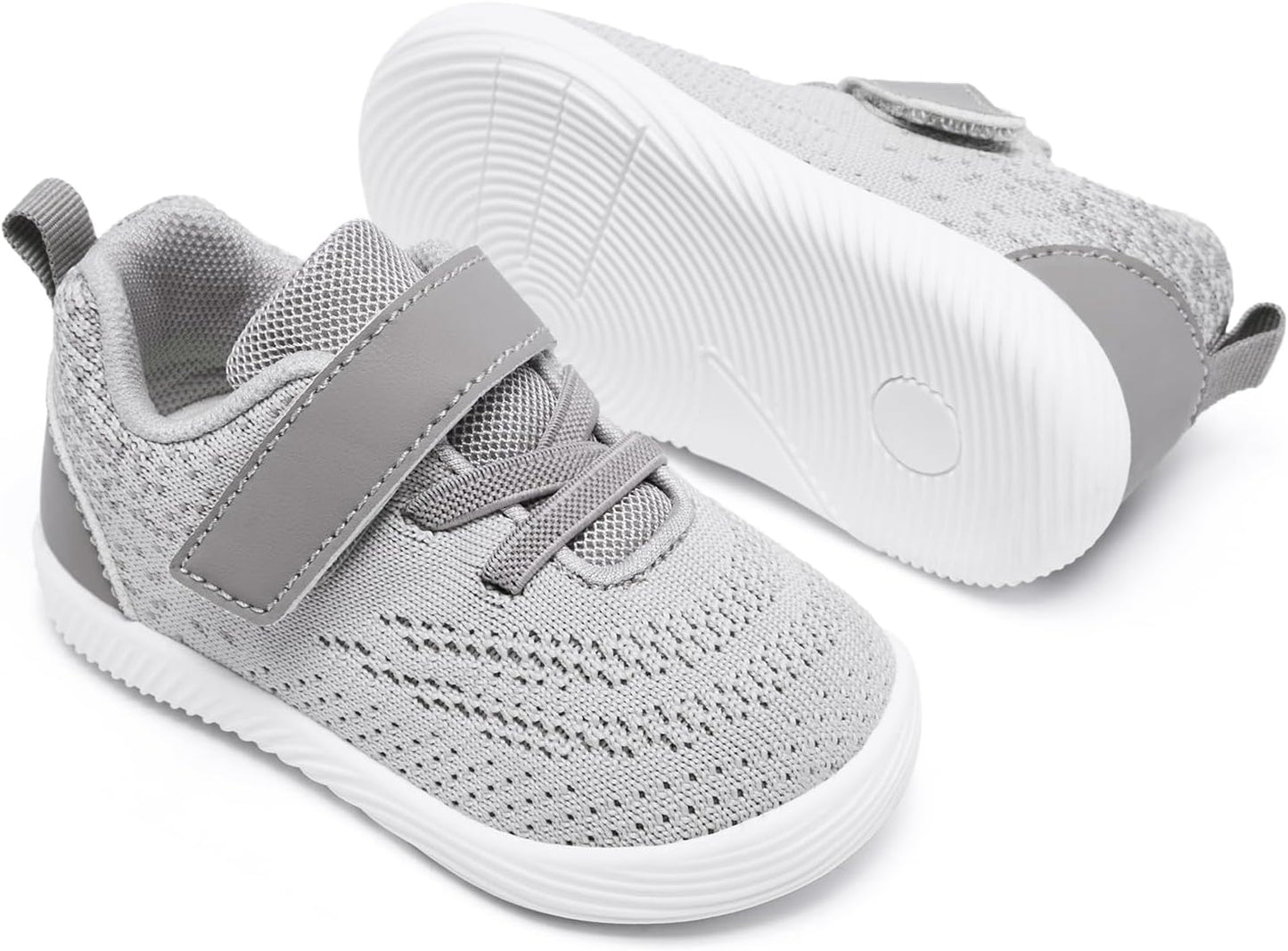 MORENDL Toddler Sneakers Baby Boys & Girls Barefoot Shoes Lightweight Breathable Walking Running Tennis Athletic Sport Shoes