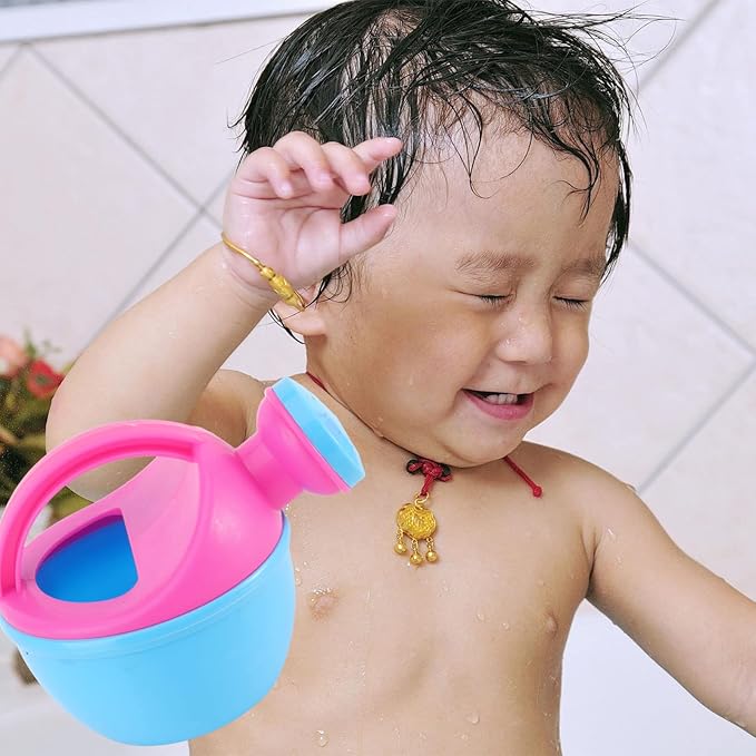 2Pcs Kids Watering Can Bath Water Can Plastic Watering Can Kids Bath Toys Beach Toys Play Sand Toys for Toddlers Kids