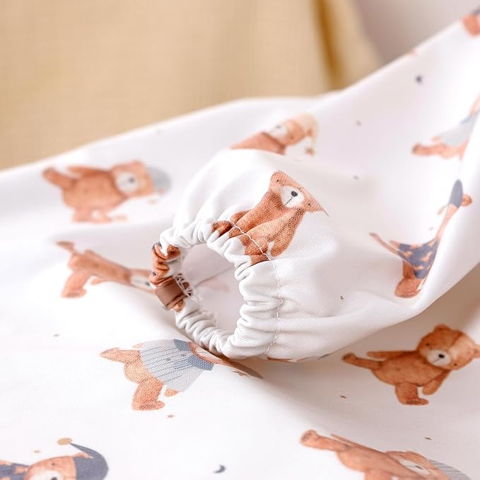 Happy Flute Long Sleeve Baby Bib-Mess Proof Baby Feeding Bibs with Adjustable Design for Babies during Eating or Highchair