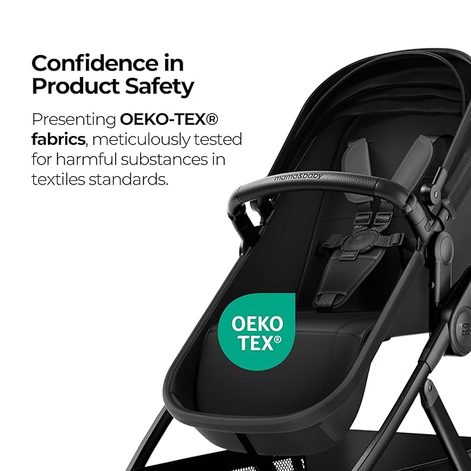 MAMA & BABY Rovee 2-in-1 Baby Stroller, Convertible Infant & Toddler Stroller with Reversible Seat, Large UPF 50+ Sun Canopy, Foldable Stroller with Shock-Absorbing Wheels & Storage Basket