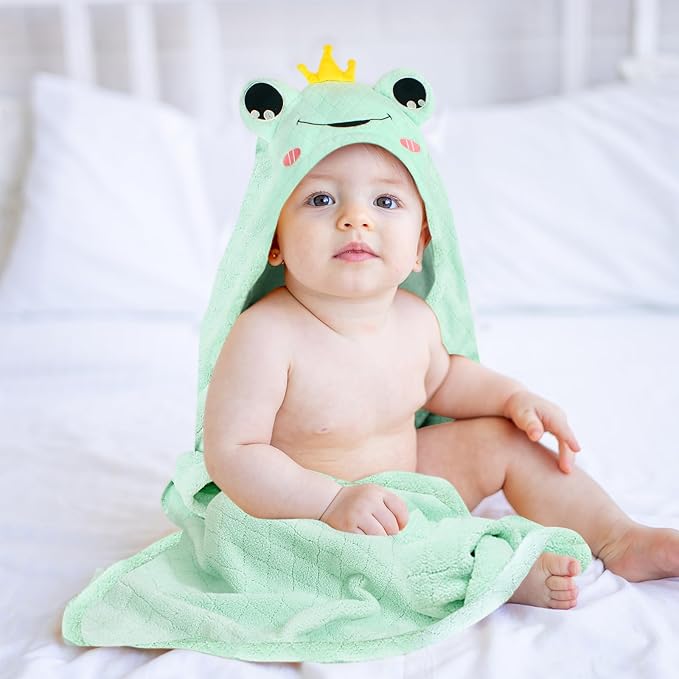 Toddler Bath Towel Hooded Kids Towel Bath Baby Towels with Hood for Boy Girl 0-5 Years, 2-Pack Soft Absorbent Baby Bath Towels Toddler Towels, Large Thick 50''x32'' Kids Hooded Towel for Toddlers