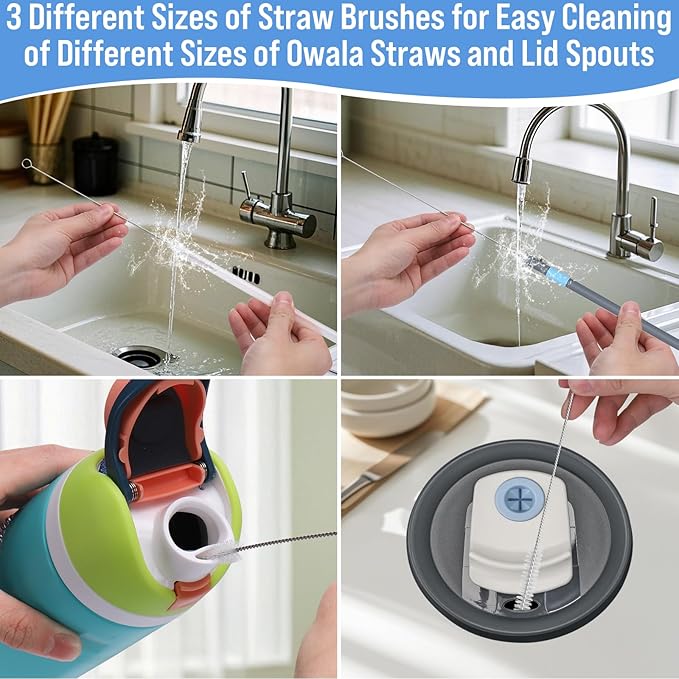 XANGNIER Water Bottle Cleaner Brush Set