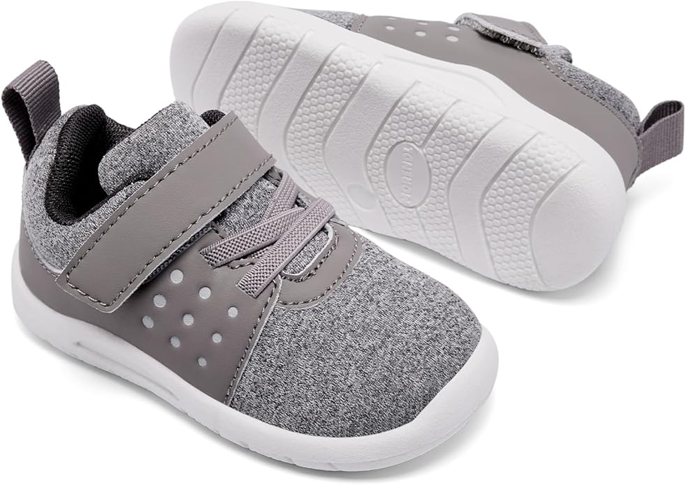 MORENDL Toddler Baby Shoes 0-4 Years Boy Girl Lightweight Breathable Non-Slip Sports Sneakers Running Walking Tennis Barefoot Shoes