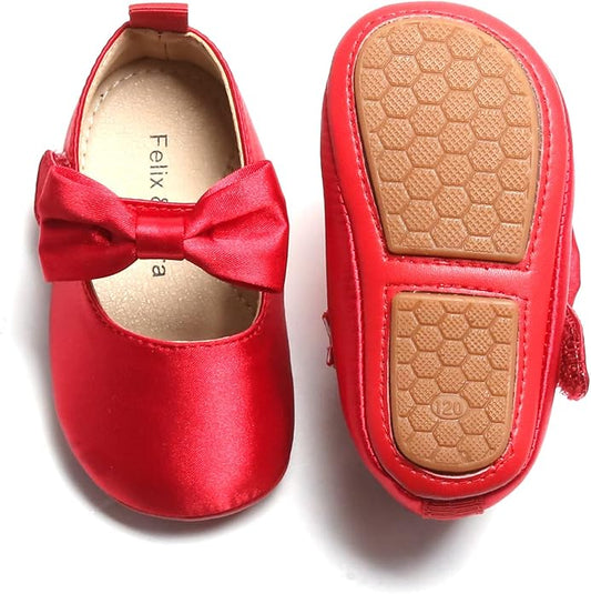 Soft Sole Baby Shoes - Infant Baby Walking Shoes Moccasins Rubber Sole Crib Shoes