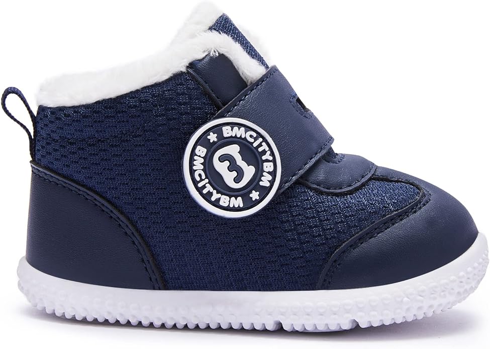 BMCiTYBM Baby Boy Girl Snow Boots Waterproof Winter Warm Booties Nonslip Lightweight Outdoor Shoes for First Walkers 6 9 12 18 24 Months(Infant/Toddler)