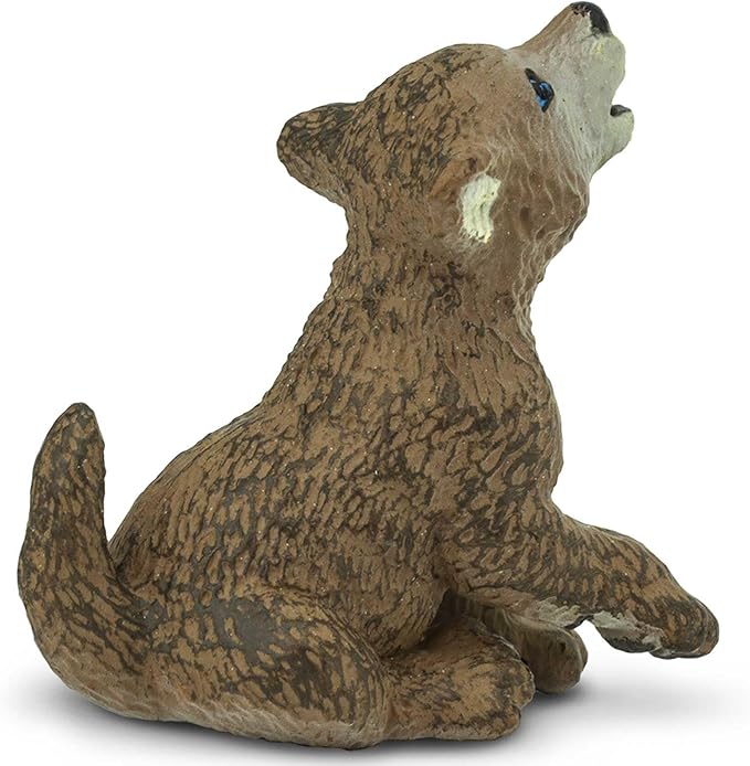 Safari Ltd. Wolf Pup Figurine - Detailed 1.85" Plastic Model Figure - Fun Play Toy for Boys, Girls & Kids Ages 1+