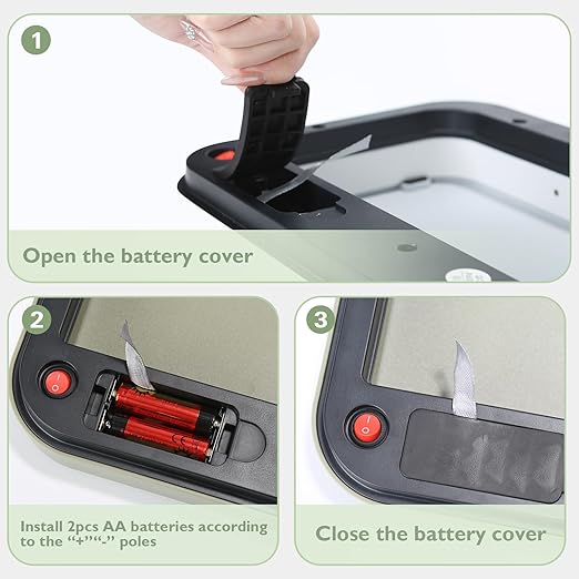 ELPHECO Stainless Steel Office Trash Can 6.6 Gallon Motion Sensor Garbage Bin Rectangular Automatic Touch Free Waste Bin for Hotel and Living Room, Avocado Green, 2AA