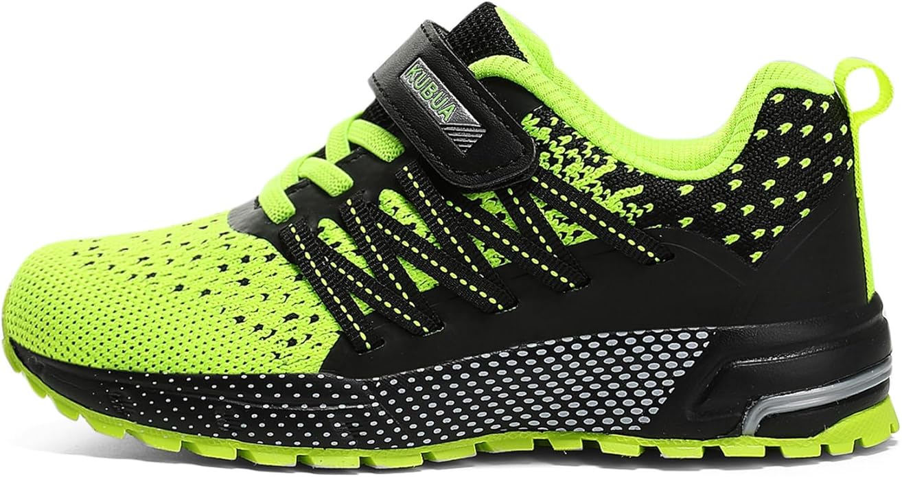 KUBUA Kids Sneakers for Boys Girls Running Tennis Shoes Lightweight Breathable Sport Athletic