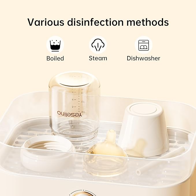 Natural Nursing Glass Baby Bottle - with Anti-Colic Vent System - BPA-Free, 5.4 oz/160ml with Medium Flow Nipple, 0-6 Months, 2 Pack (Includes 4pcs Nipples)