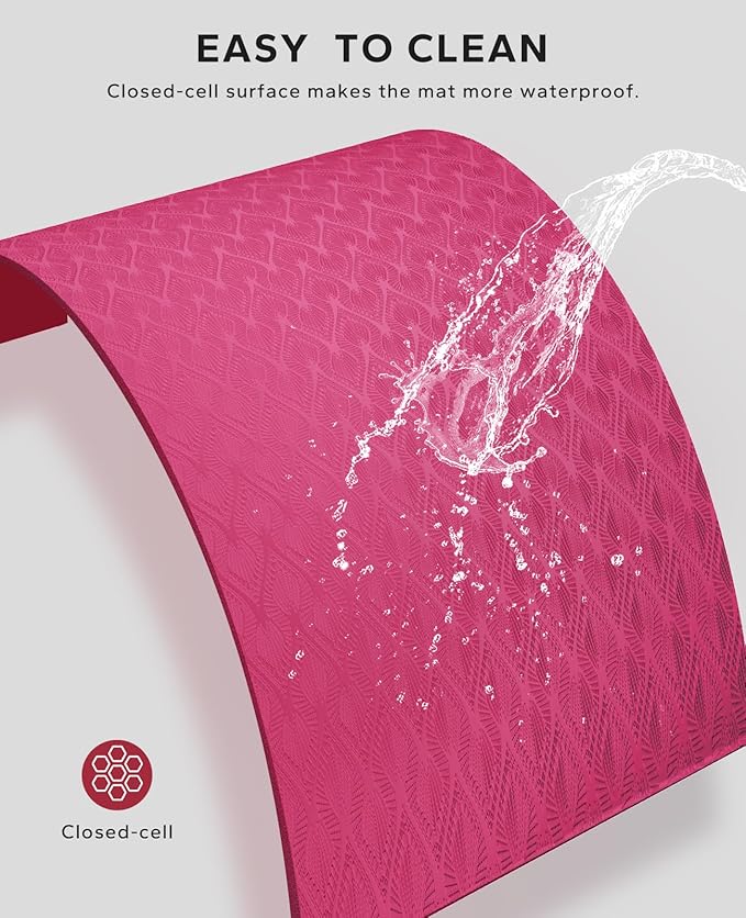 HAPBEAR Extra Large Yoga Mat - 72"x48"/78"x54", 1/4" & 1/3" Thick, Non-Slip, Durable, Eco-Friendly, Wide Exercise Mat for Home Workouts, Yoga, Pilates, Stretching, Meditation (Barefoot Exercise)