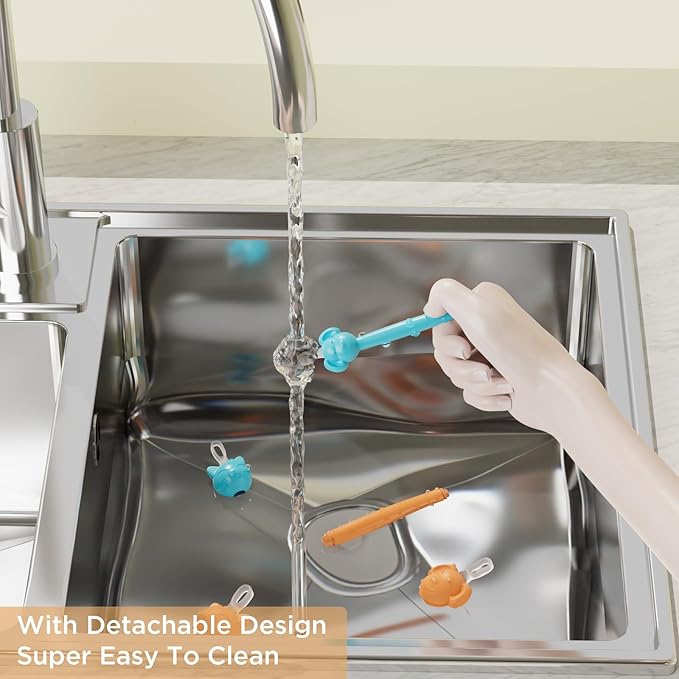 3 in 1 Baby Booger Remover and Baby Ear Cleaner Tool Baby Nose Cleaner with Soft Silicone End Dual Ear Wax and Snot Remover Safe Nasal Picker for Newborns Infants & Toddlers, BPA Free