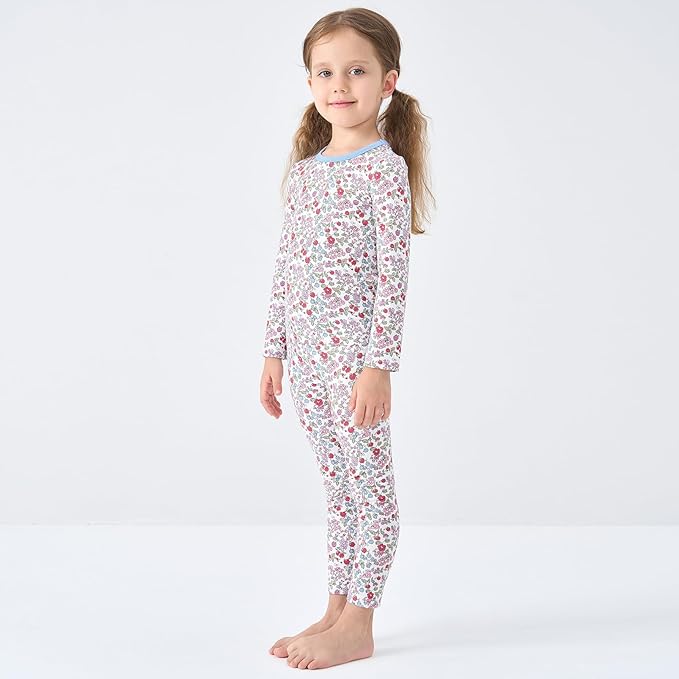 pureborn Baby Toddler Kids Viscose from Bamboo Pajamas Set Pjs 2pcs 18M-8Y